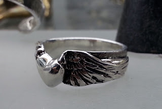 flying heart ring by alex streeter