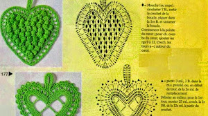 Patrones de corazones al crochet
