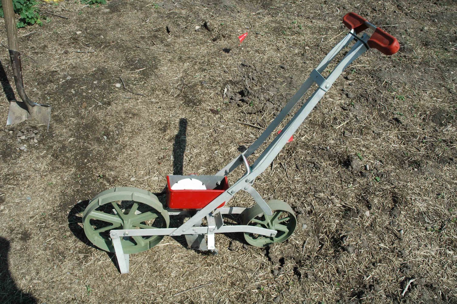 Walk behind seed planter
