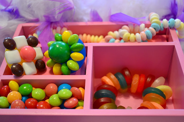 candy jewelry box gumball and Skittles ring