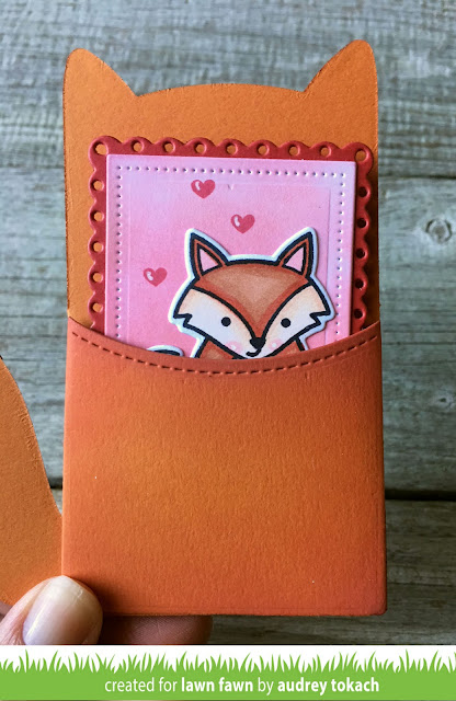 Lawn Fawn Stitched Gift Card Pocket  ̹ ˻