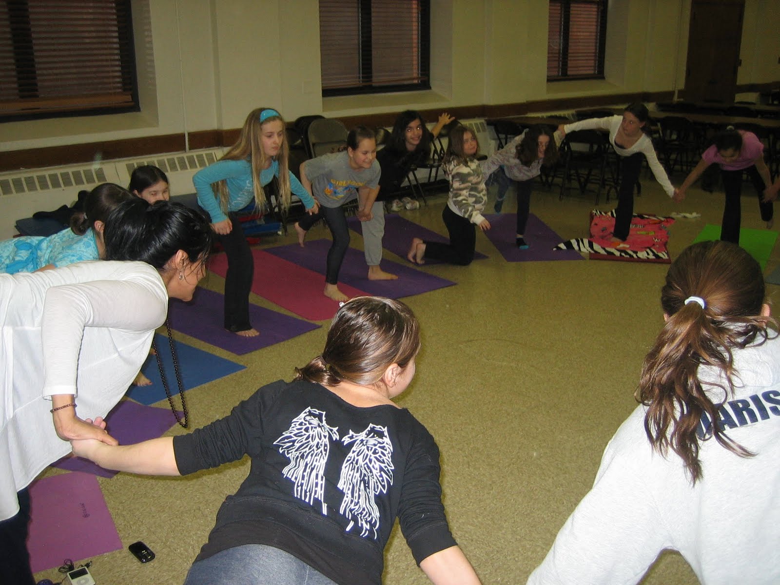 zogayoga Teaching Yoga to Girl Scouts
