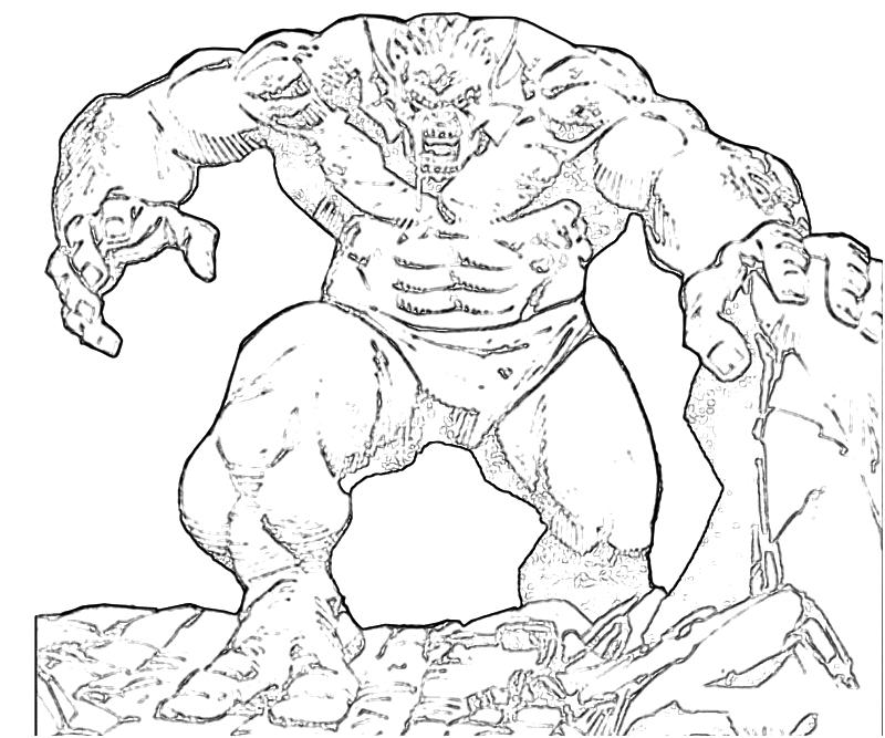 abomination coloring pages - photo #5