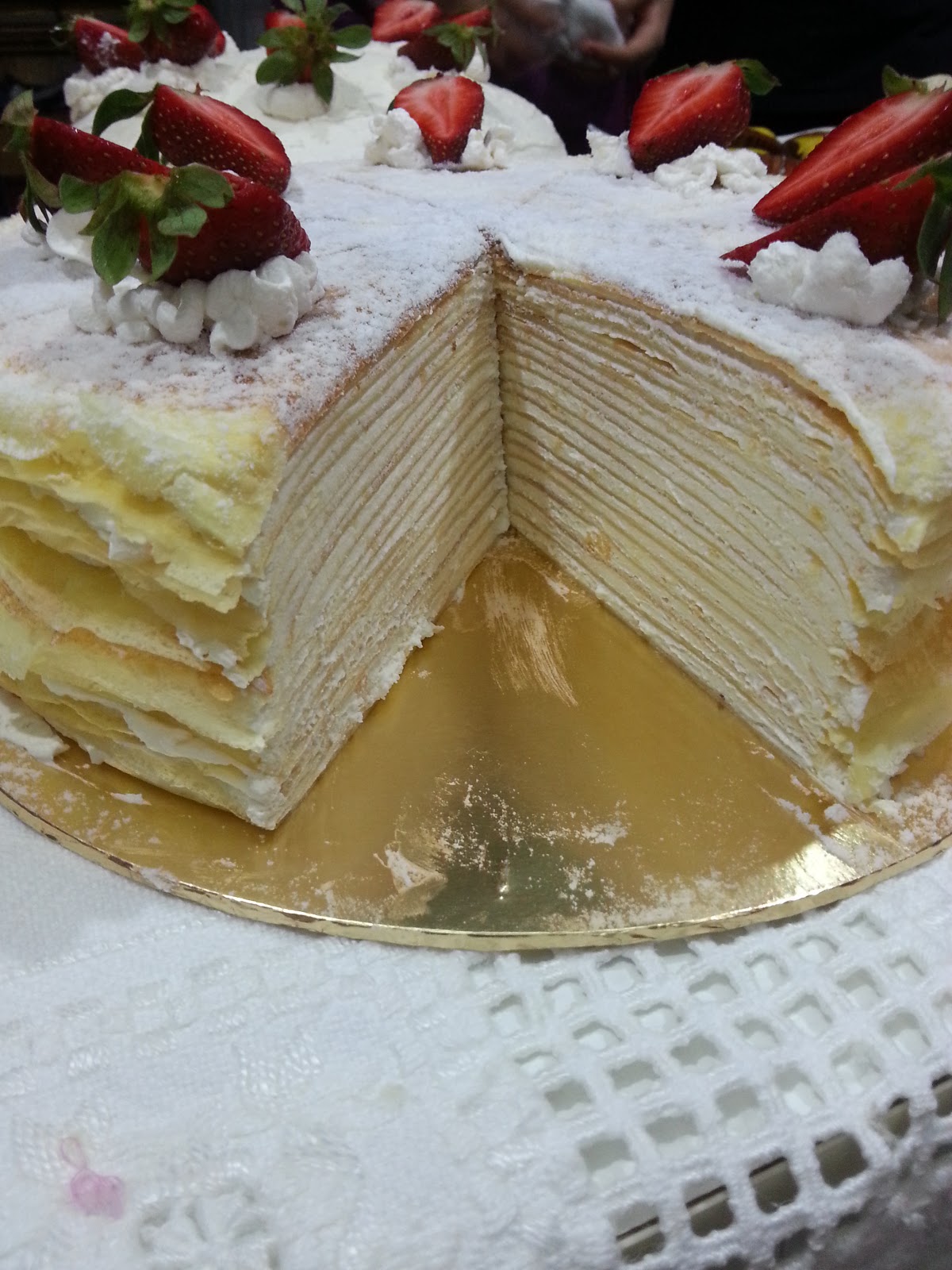 Sweet Cravings Valrhona Vanilla Mille Crepe Cake