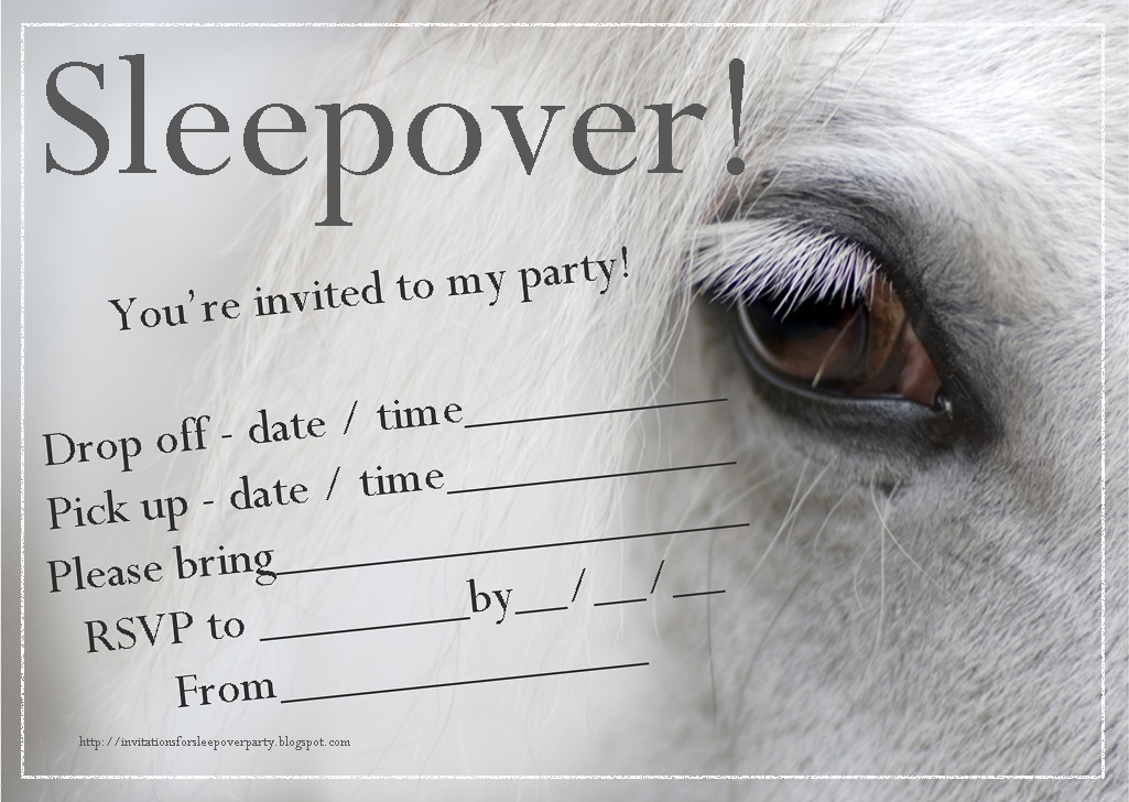 invitations-for-sleepover-party-horse-sleepover-invitation-free