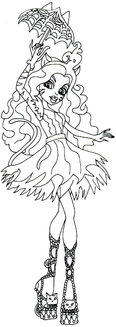 Download Free Printable Monster High Coloring Pages: Toralei Stripe Freak Du Chic Monster High Coloring Page
