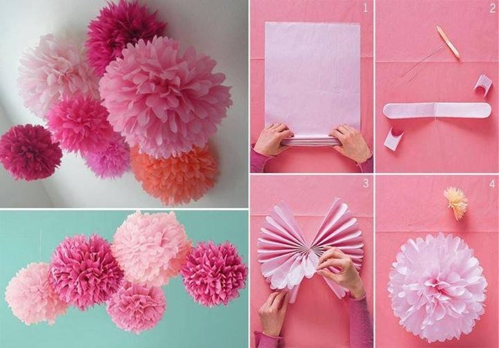 Como hacer flores de papel de seda