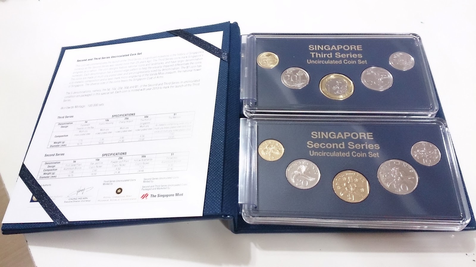 nut's Singapore Banknotes Collection Singapore 3rd Series Coins