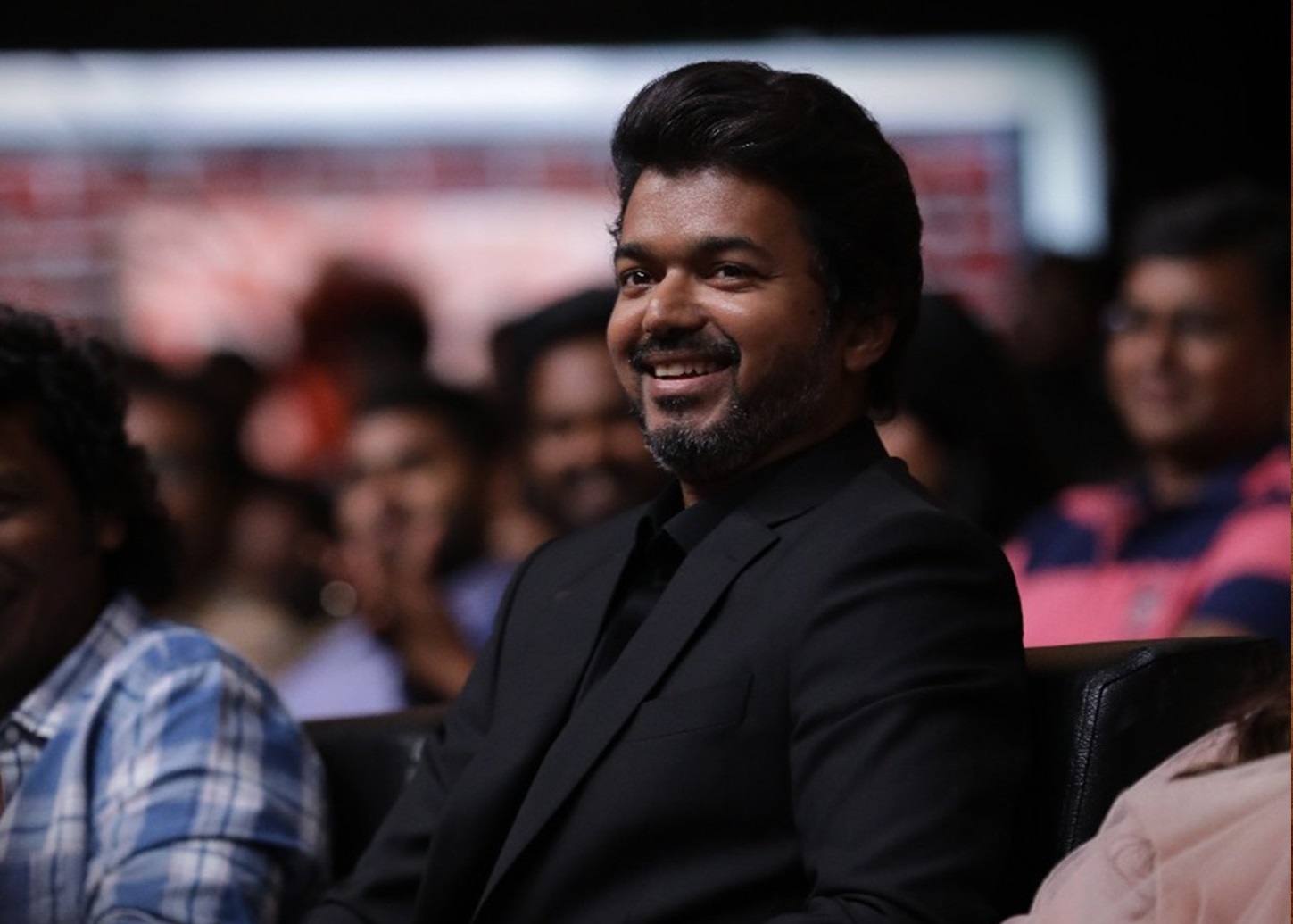 Master Movie Audio Launch HD Stills. Fans Express