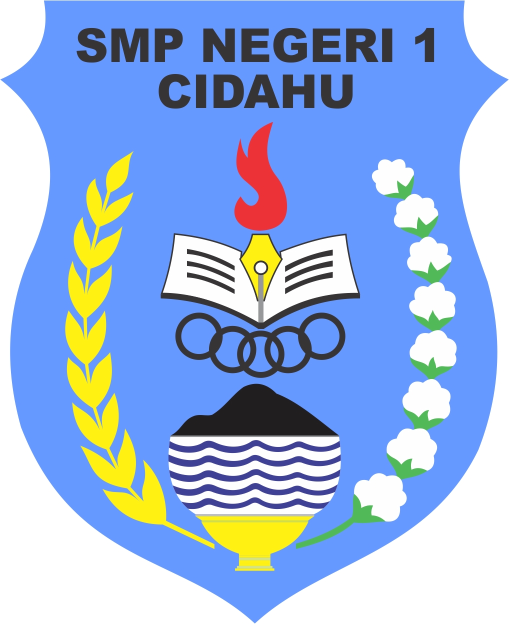 Logo SMPN 1 Cidahu, Kuningan Jawa Barat JPEG & PNG