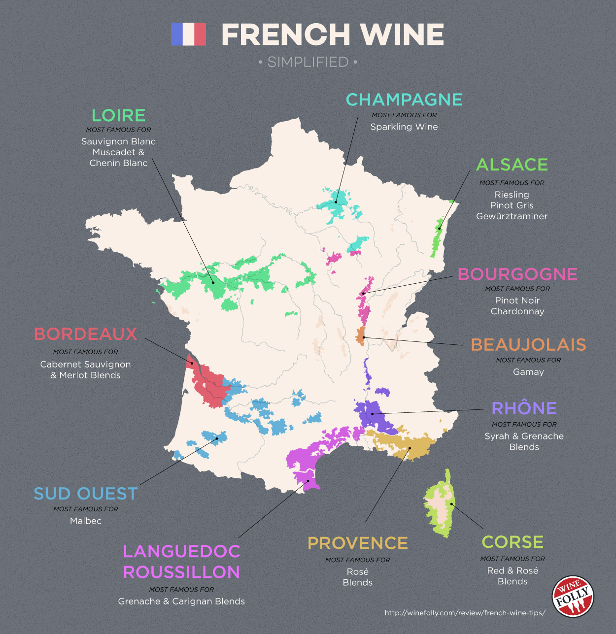 wine maps of france