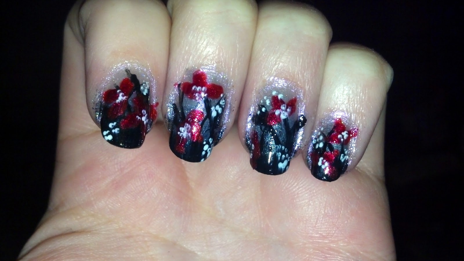 The Nail Diaries: Gothic Flowers