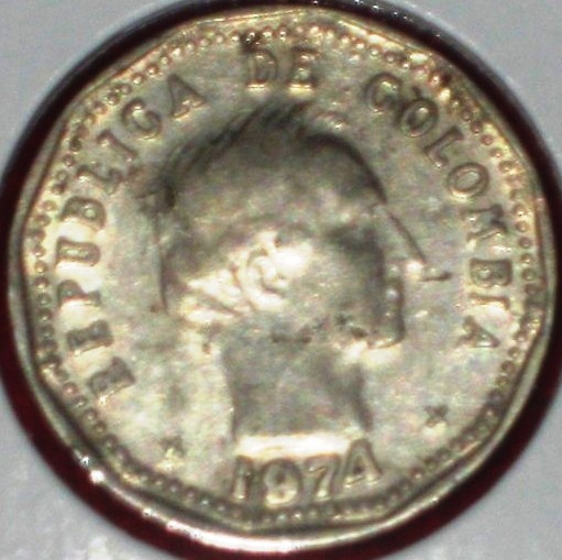 MI COLECCION DE MONEDAS Colombia 50 Centavos de 1974
