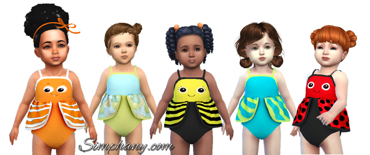 Sims 4 CC's The Best Toddler Swimwear by