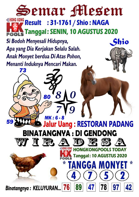 Prediksi Syair Hk 10 Agustus 2020 Hari Ini Pangkalantoto