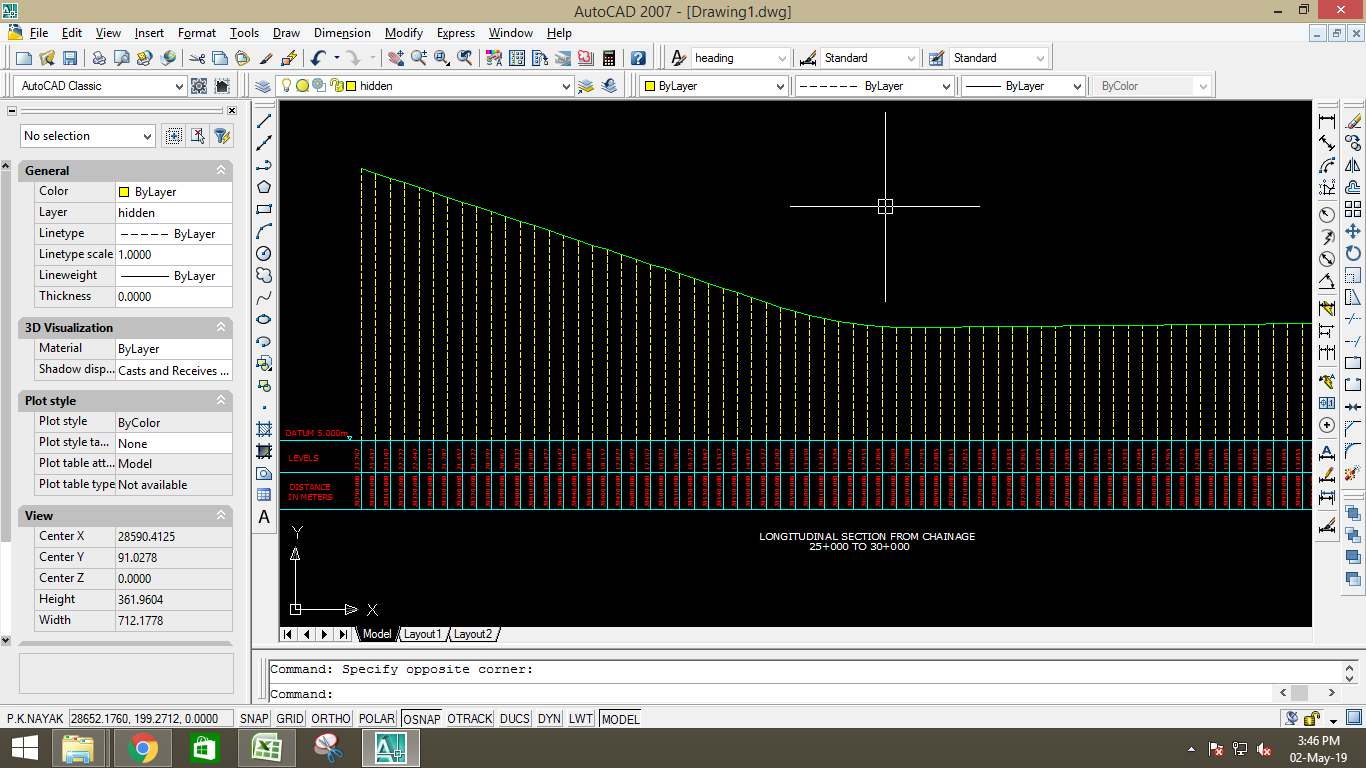 Conceptual marketing corporation How to Draw Long Section in Autocad | How to Draw L Section in Autocad