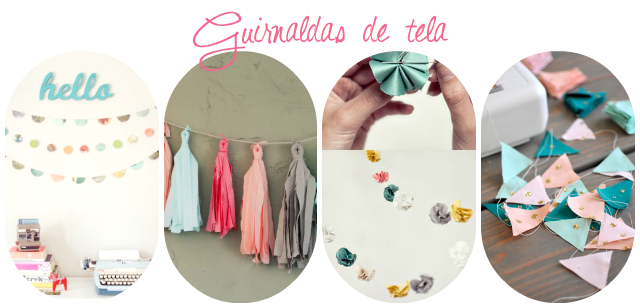 DIY guirnalda tela
