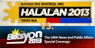 ABS-CBN vs. GMA May 2013 election coverage - Halalan 2013 vs. Eleksyon 2013