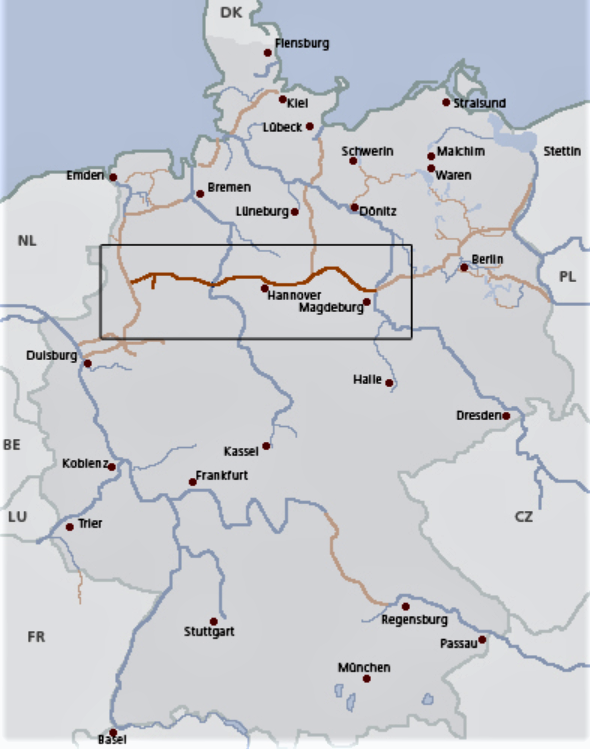 Река одер карта