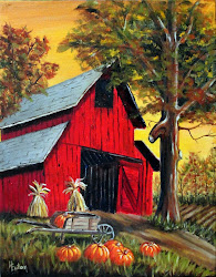 barn harvest painting canvas oil paintings fall autumn farm barns paint pumpkin scene acrylic pumpkins party country wrapped google farms