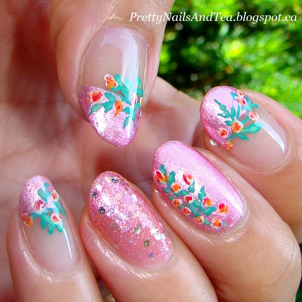 Pink with Flowers