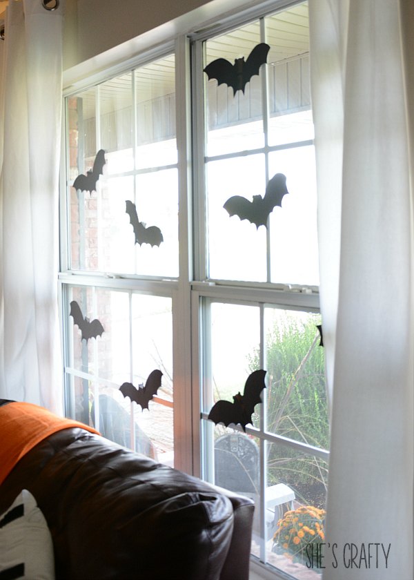 End of the Month, October, bats in the window a family tradition