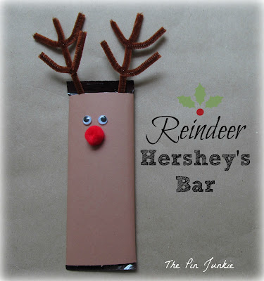 Christmas reindeer Hershey bar