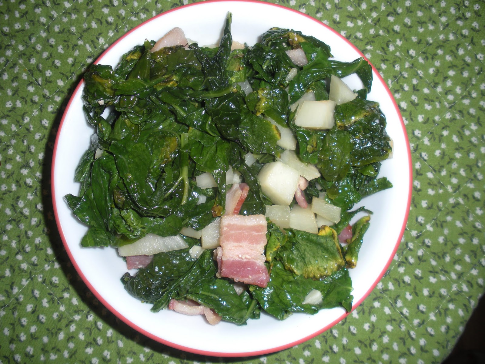 Jackie Likes to Eat Southern Style Turnip Greens