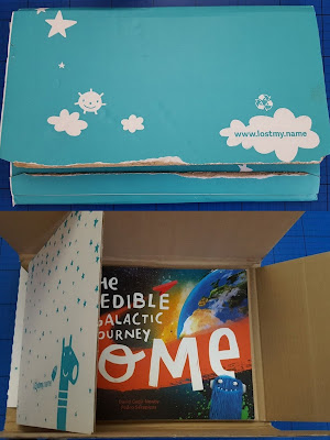 The Incredible Intergalactic Journey Home Personalised Book packaging