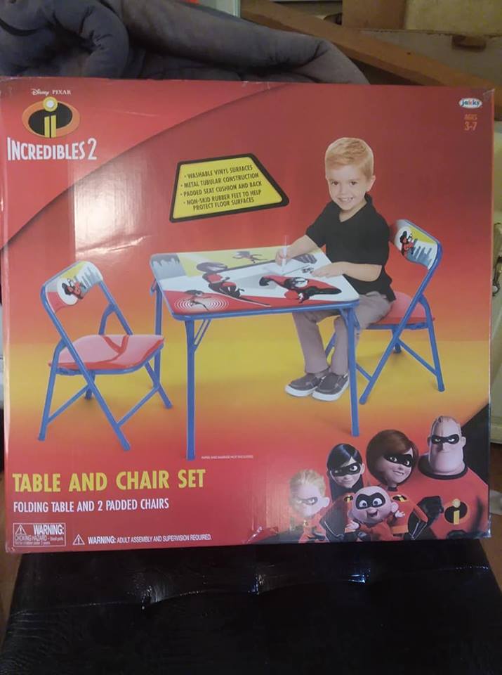 table chair for 2 year old