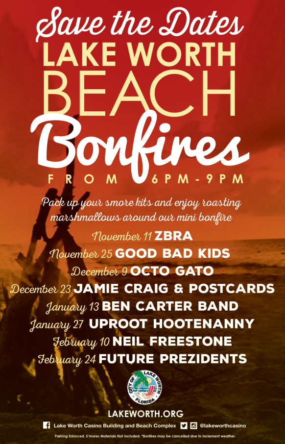 Lynn's little bit of trivia Bonfires at Lake Worth beach