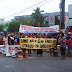 Manifestantes param a Av. Brasil na Compensa II em frente a sede do governo