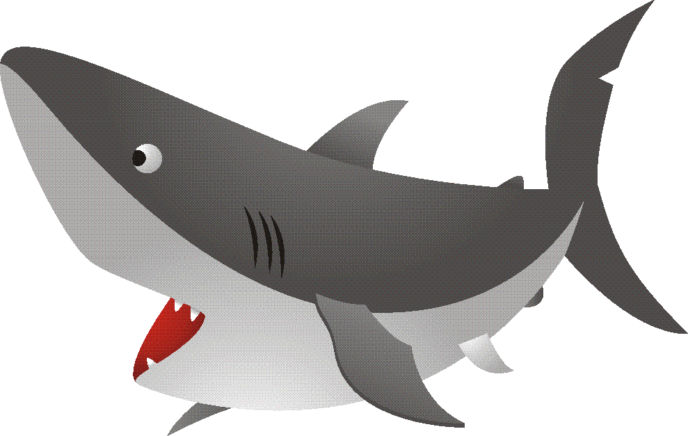 free cartoon shark clipart - photo #41