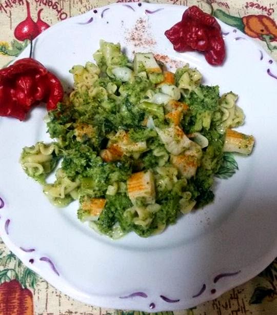 LA MANIA DEL CIBO PIETRE DEL VESUVIO CON CREMA DI CIME DI RAPA E SURIMI SALTATI IN PADELLA!