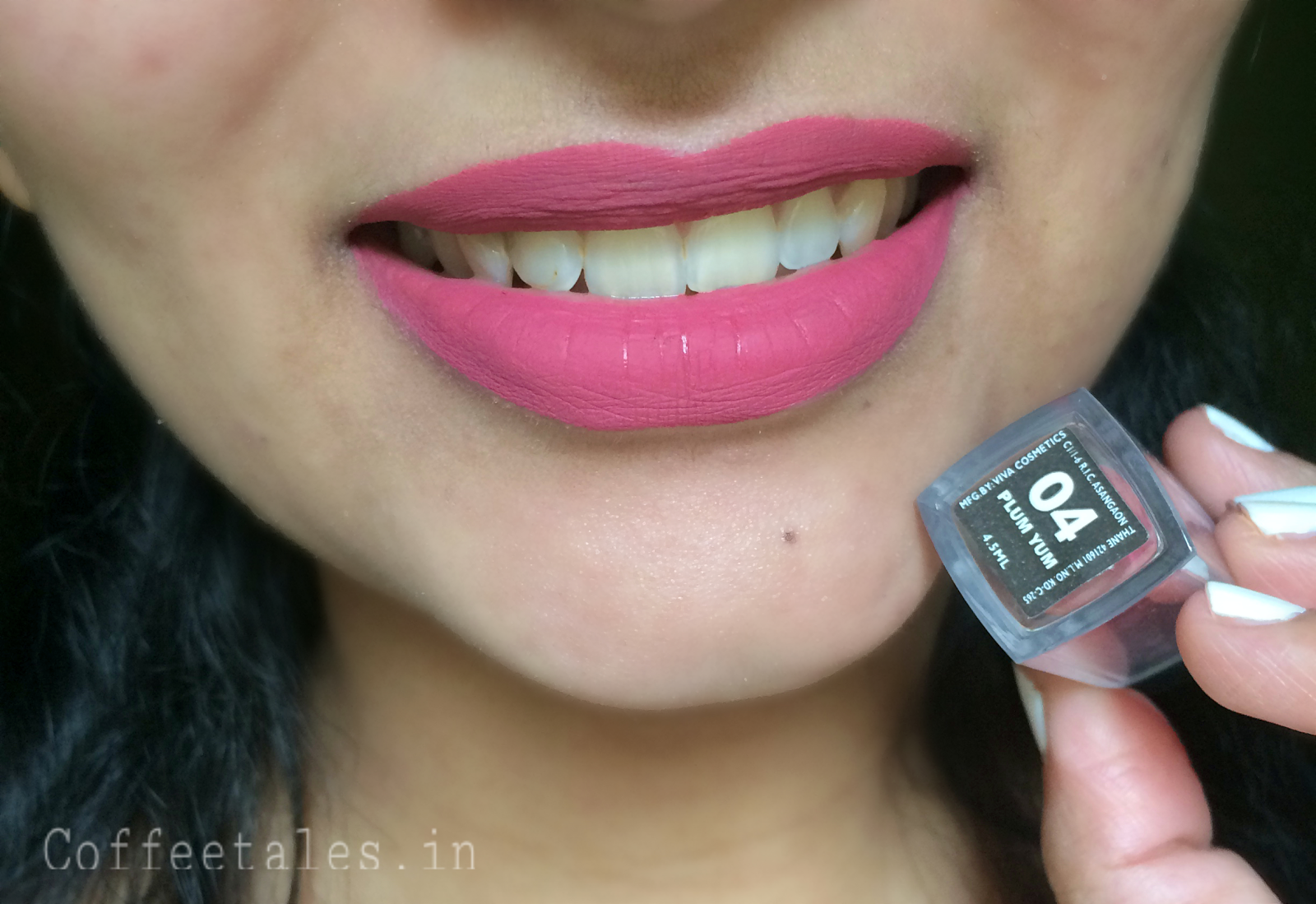 Coffee Tales... Sugar Cosmetics Smudge Me Not Liquid Lipstick in Plum