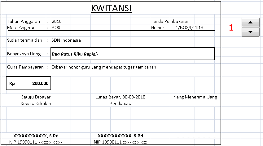 Tutorial Cara Membuat Kwitansi Dana Bos Otomatis Di Excel