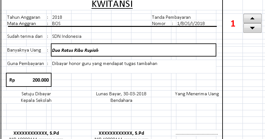 Tutorial Cara Membuat Kwitansi Dana Bos Otomatis Di Excel