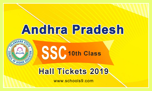 Andhra Pradesh SSC 10th Class 2019 Exam Hall Tickets Andhra Pradesh SSC 10th Class 2019 Exam Hall Tickets
