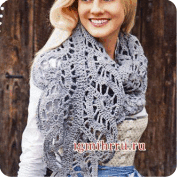 Bufanda calada a Crochet Bufanda calada a Crochet