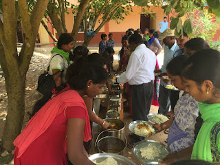 Everyone brings a different dish to share - Mainly rice dishes