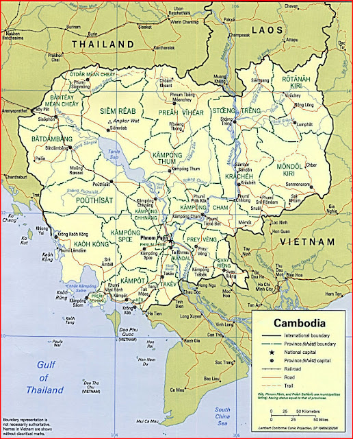 image: Cambodia Political Map