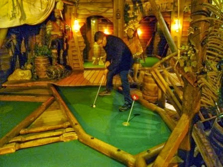 Richard Gottfried at the indoor Pirate Adventure Golf course in Whitby in March. The layout was the 544th visited and 327th played