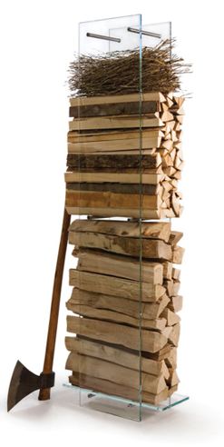 Icono Interiorismo: Como almacenar la leña de la chimenea dentro de casa