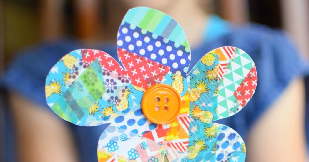 Washi Tape Flower Craft What Can We Do With Paper And Glue