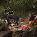 Graphic photos of 18 year-old tourist's leg  blown off by homemade explosive hidden among the rocks in Central Park 