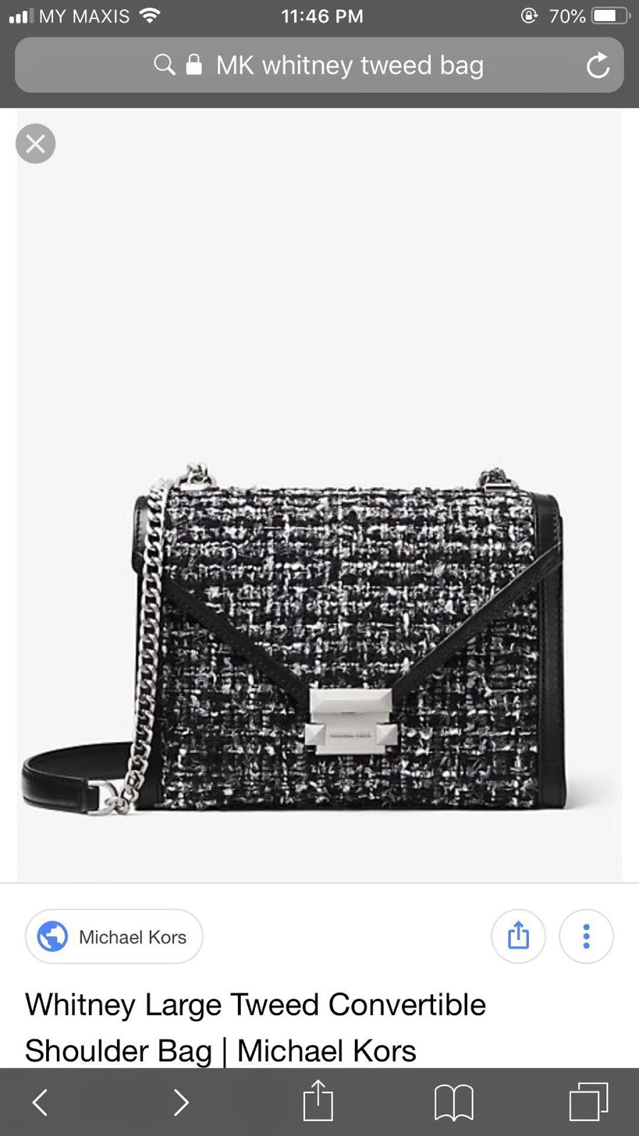 michael kors whitney tweed