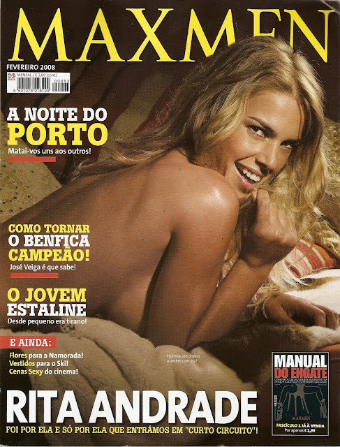 Rita Andrade na Maxmen de Fevereiro de 2008