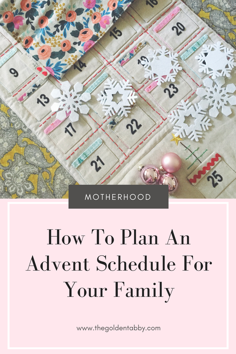 The Golden Tabby How To Plan A Christmas Advent Schedule For Your Family