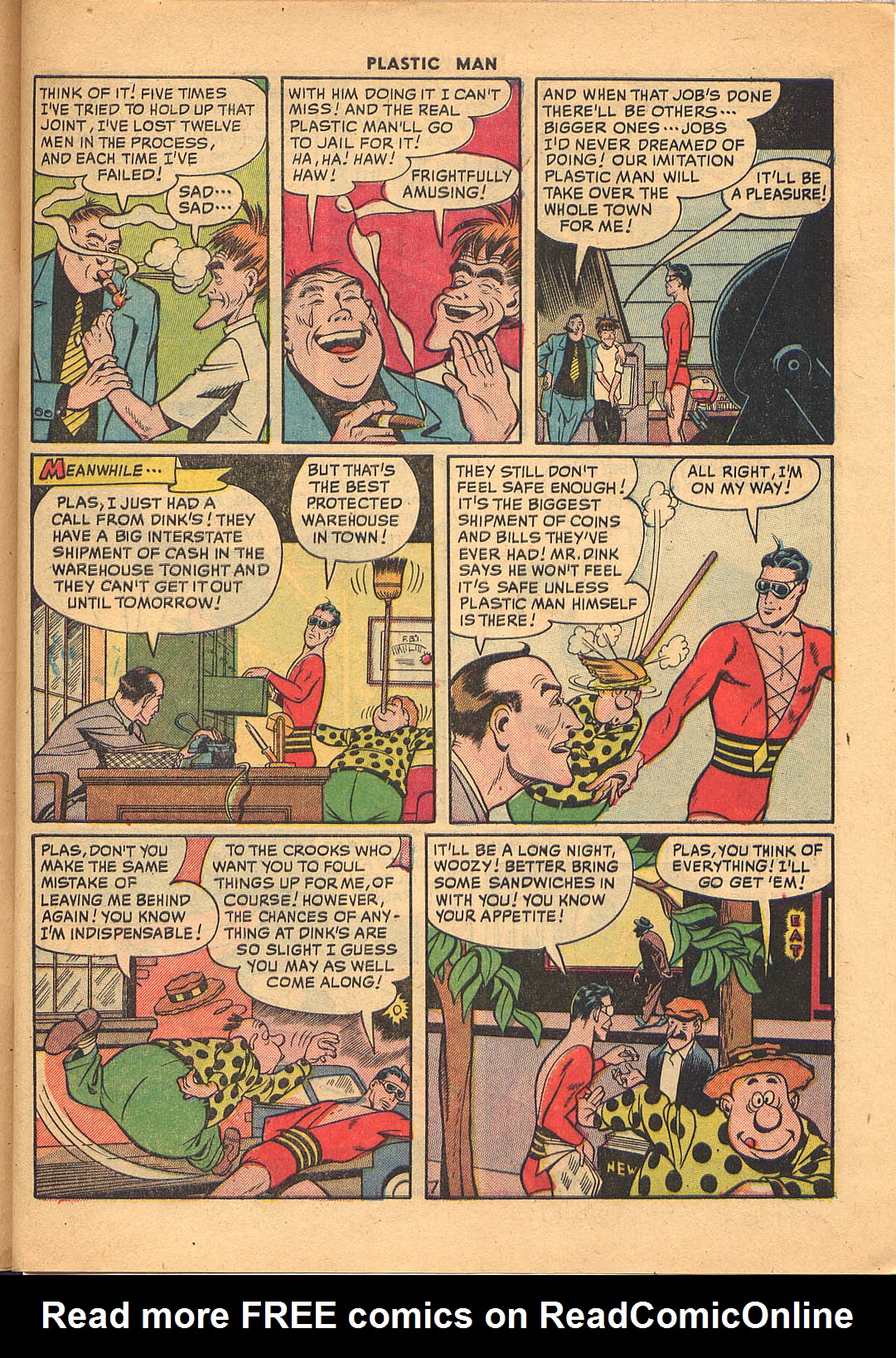 Read online Plastic Man (1943) comic -  Issue #26 - 9