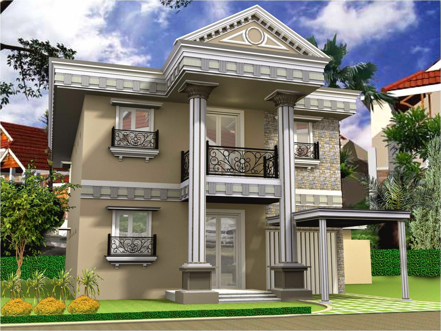 Rumah Minimalis Tropis Aneka Desain Rumah